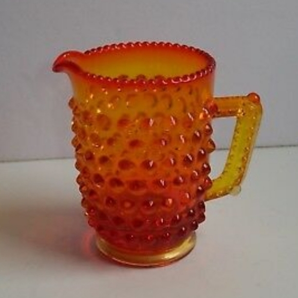 Fenton Other - Fenton Amberina Hobnail Creamer Pitcher